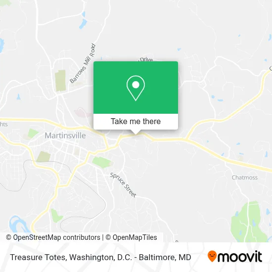 Treasure Totes map