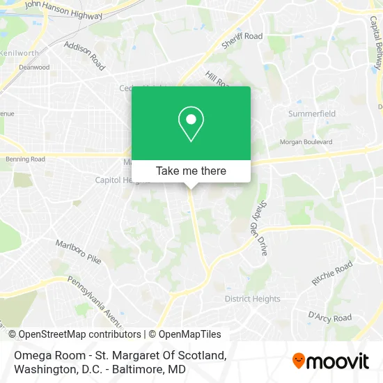 Omega Room - St. Margaret Of Scotland map