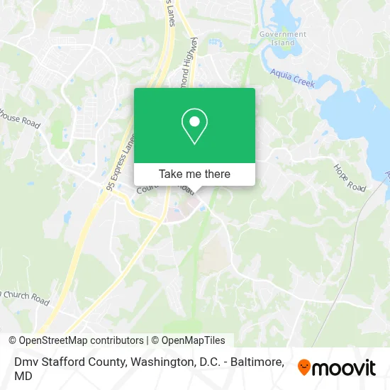 Dmv Stafford County map