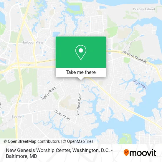 New Genesis Worship Center map