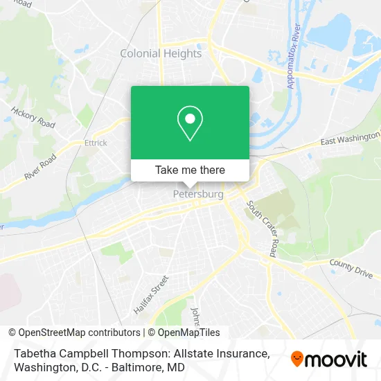 Tabetha Campbell Thompson: Allstate Insurance map