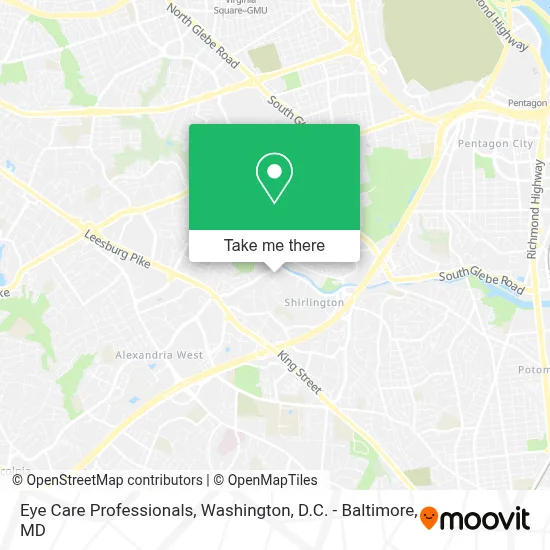 Eye Care Professionals map