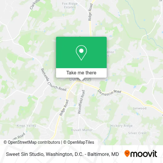 Sweet Sin Studio map