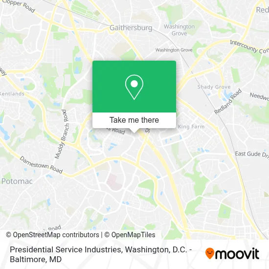Presidential Service Industries map