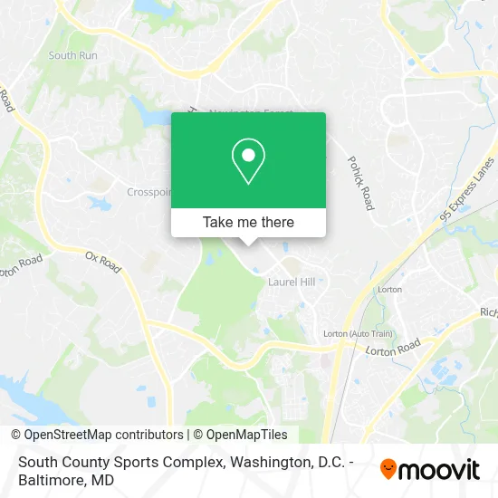 South County Sports Complex map