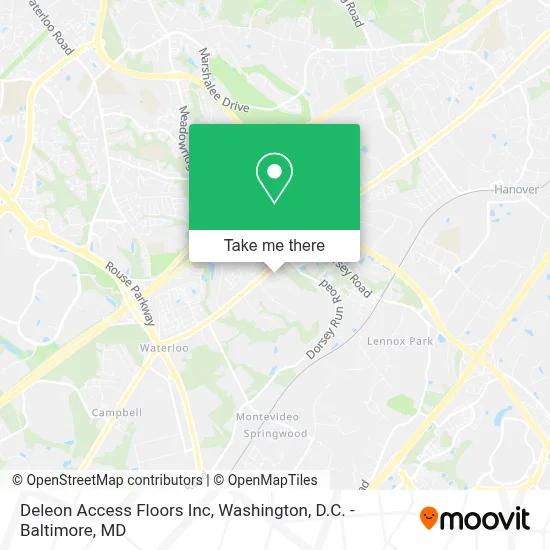 Deleon Access Floors Inc map