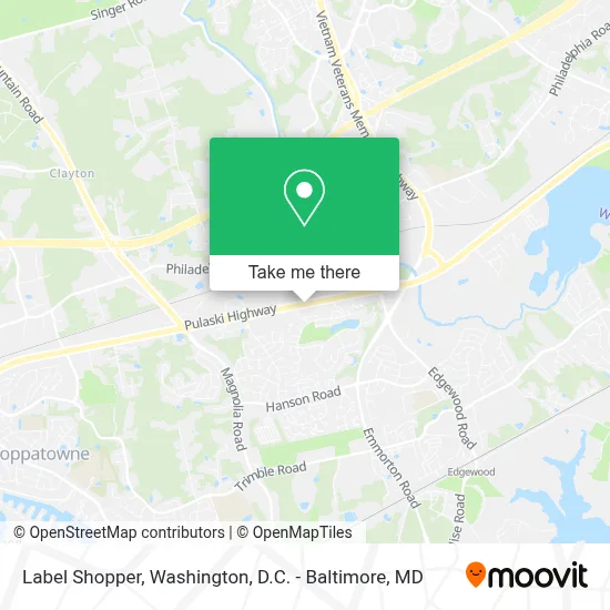 Label Shopper map