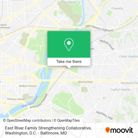 East River Family Strengthening Collaborative map