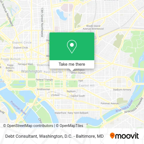 Debt Consultant map