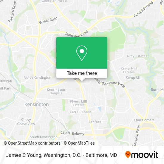 James C Young map