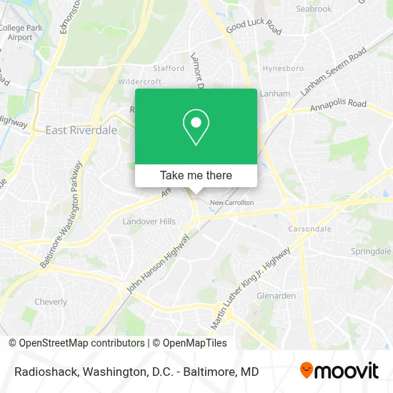 Radioshack map