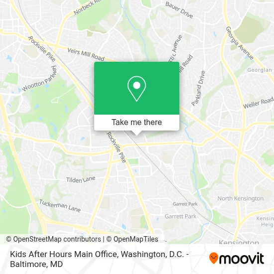 Kids After Hours Main Office map