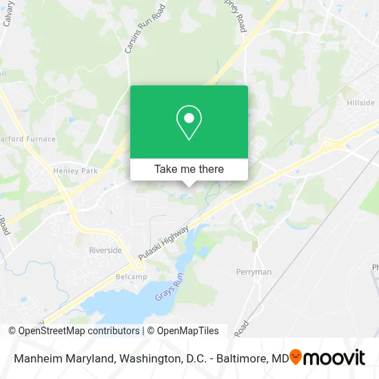 Manheim Maryland map