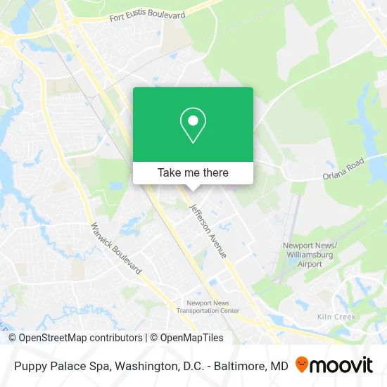 Puppy Palace Spa map