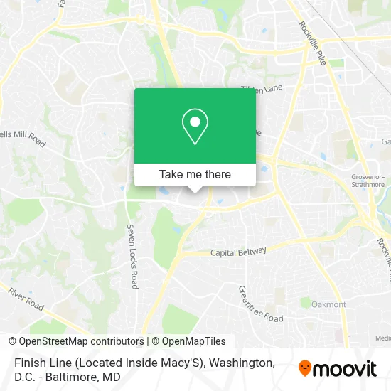 Finish Line (Located Inside Macy'S) map