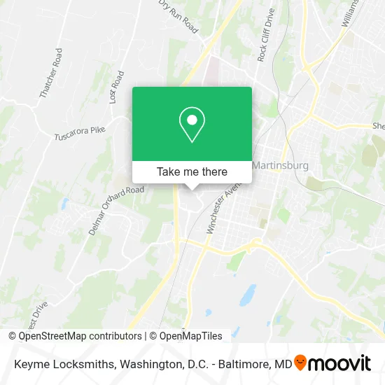 Keyme Locksmiths map