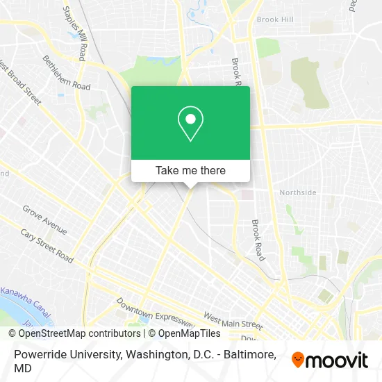 Powerride University map