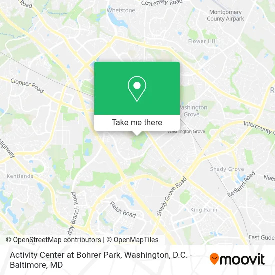 Activity Center at Bohrer Park map