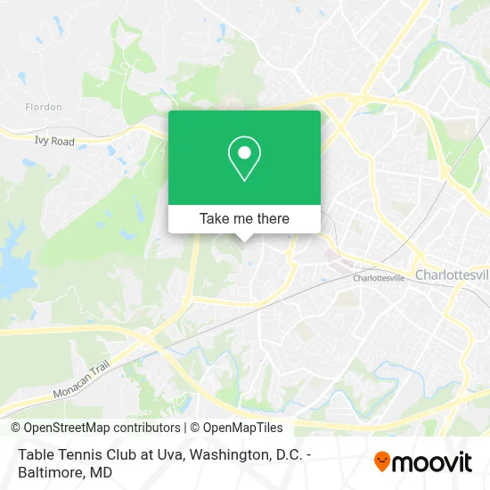 Table Tennis Club at Uva map