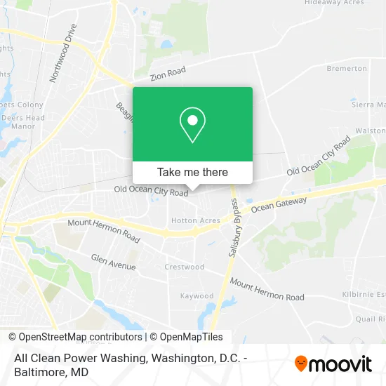 All Clean Power Washing map