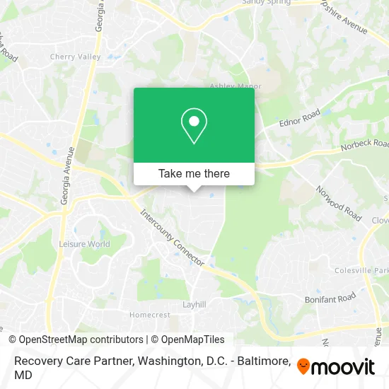Recovery Care Partner map