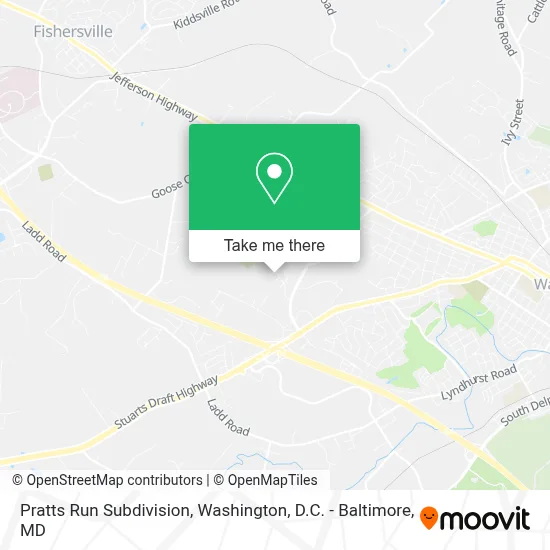 Pratts Run Subdivision map