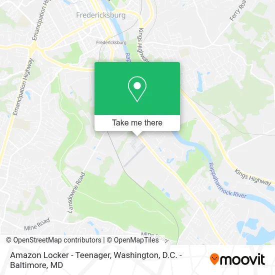 Amazon Locker - Teenager map
