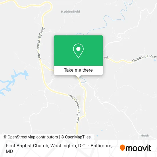 First Baptist Church map