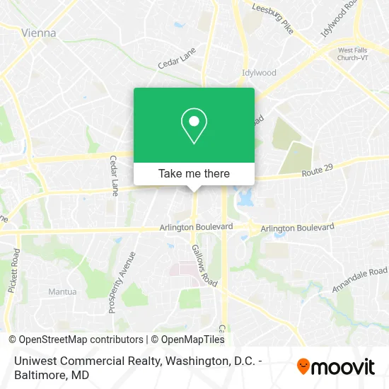 Uniwest Commercial Realty map