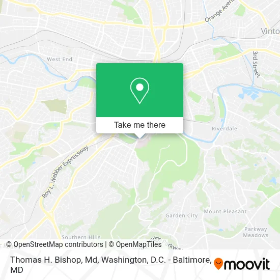 Thomas H. Bishop, Md map