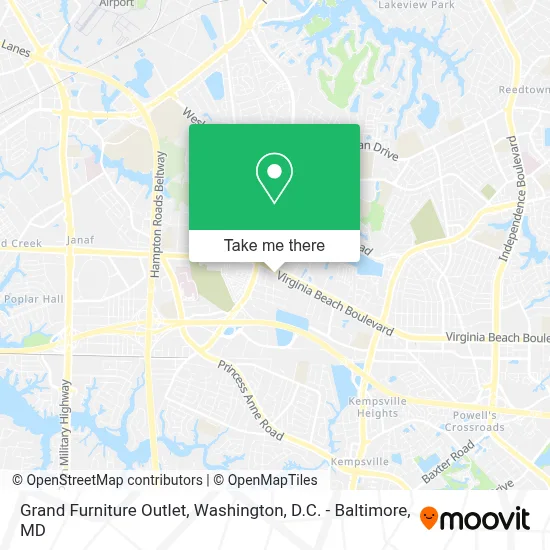 Grand Furniture Outlet map