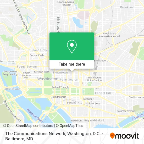 The Communications Network map