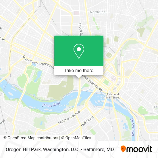 Oregon Hill Park map
