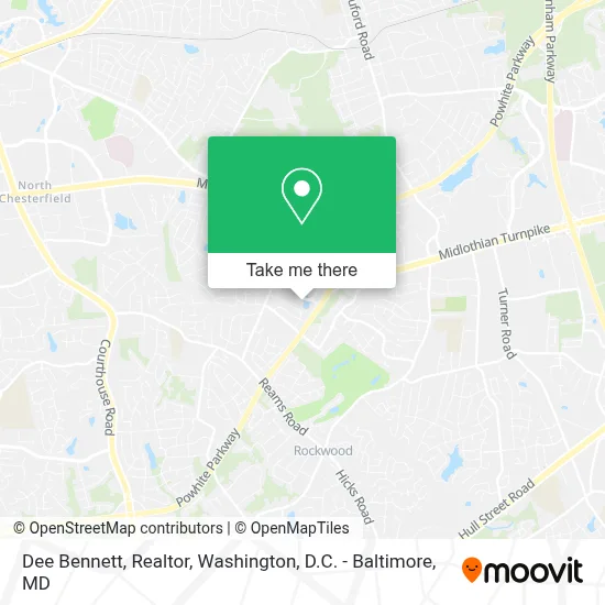 Dee Bennett, Realtor map