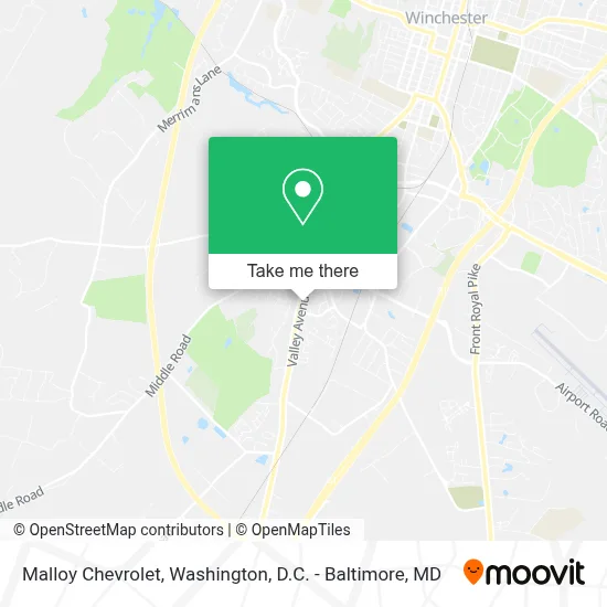 Malloy Chevrolet map