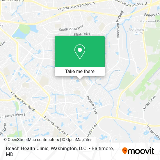 Beach Health Clinic map