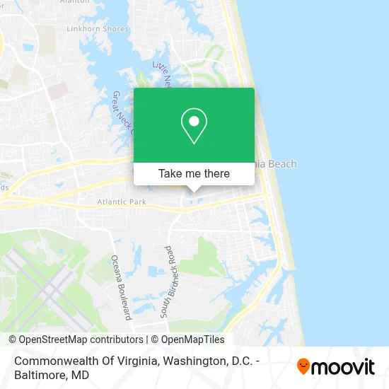 Commonwealth Of Virginia map