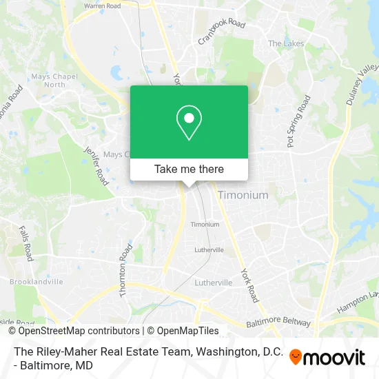 The Riley-Maher Real Estate Team map