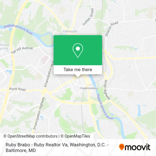 Ruby Brabo - Ruby Realtor Va map