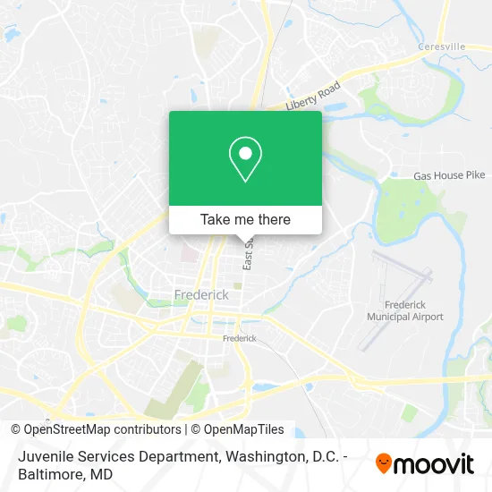 Juvenile Services Department map