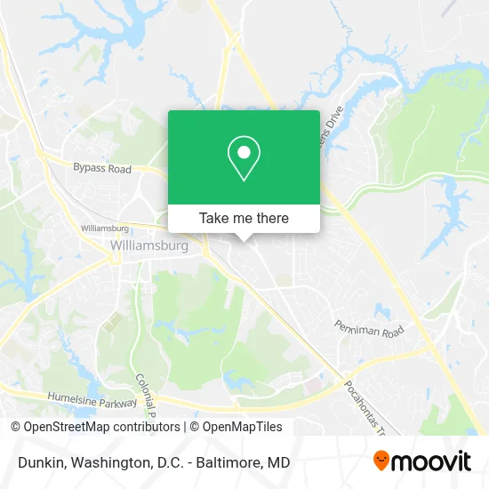 Dunkin map