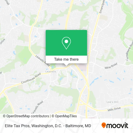 Elite Tax Pros map