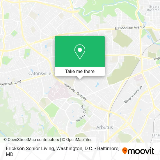 Erickson Senior Living map