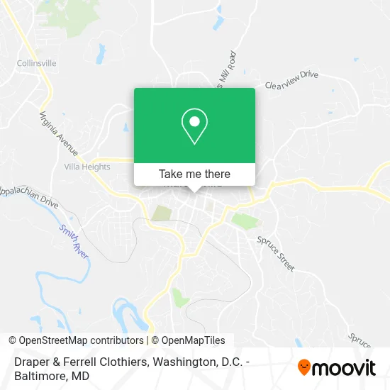 Draper & Ferrell Clothiers map