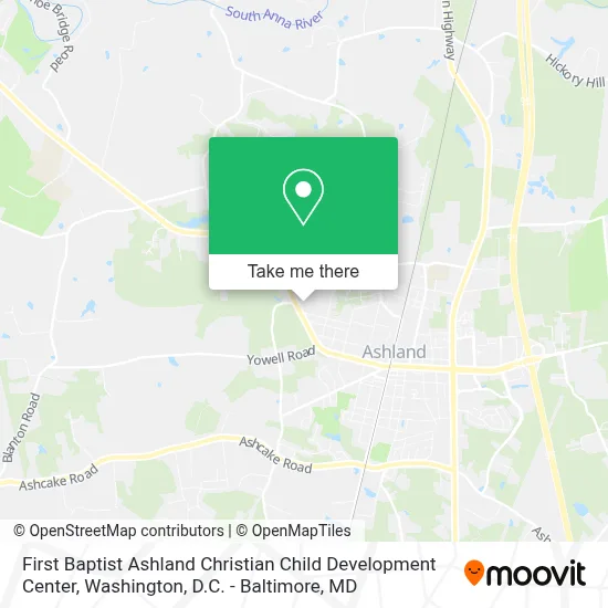 First Baptist Ashland Christian Child Development Center map
