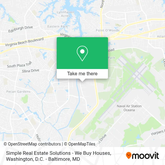 Simple Real Estate Solutions - We Buy Houses map