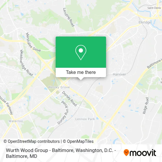 Wurth Wood Group - Baltimore map
