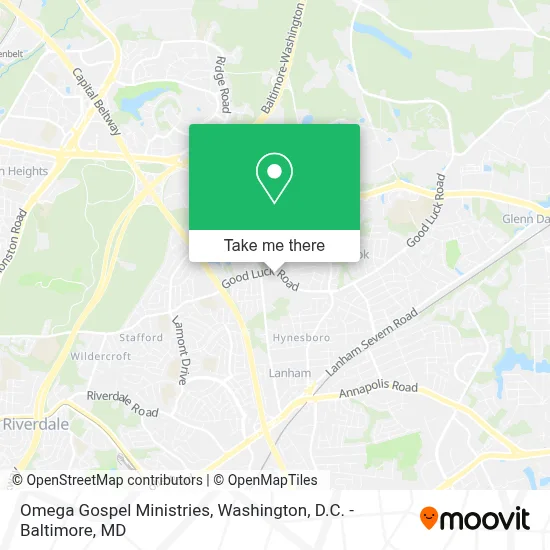 Omega Gospel Ministries map