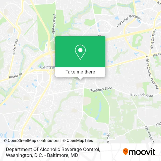 Department Of Alcoholic Beverage Control map