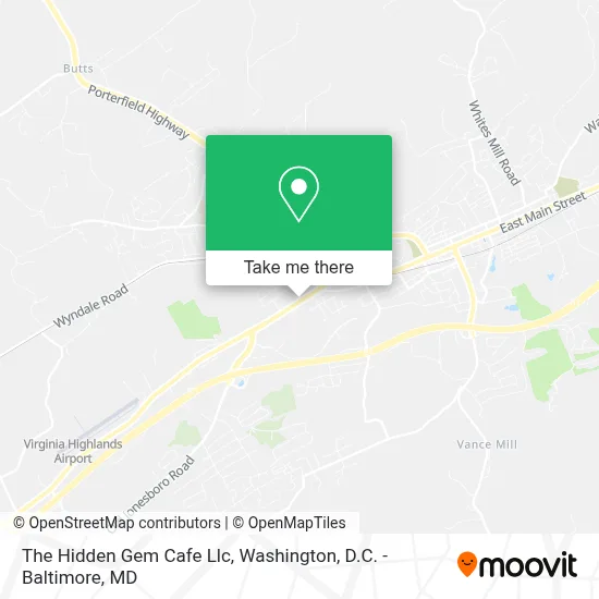 The Hidden Gem Cafe Llc map